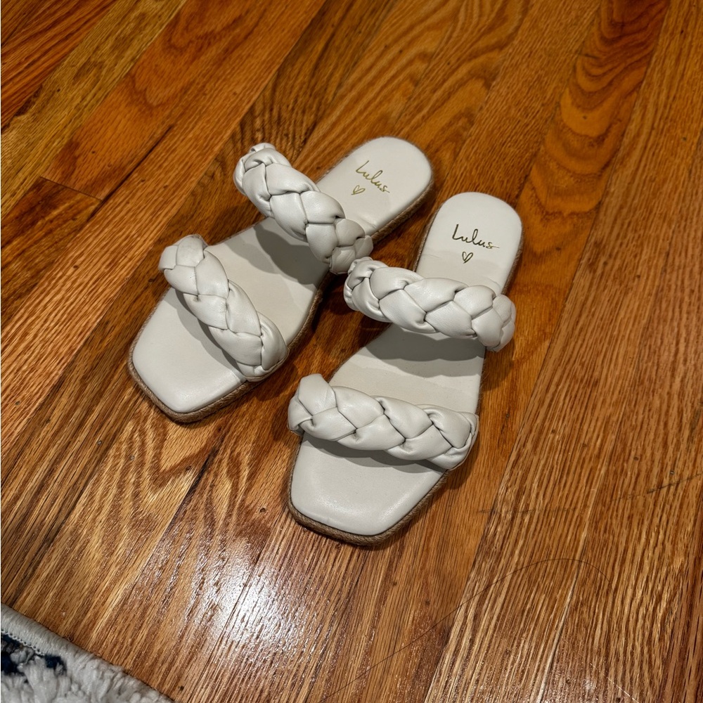 Lulu's Cream Braided Women's Sandals